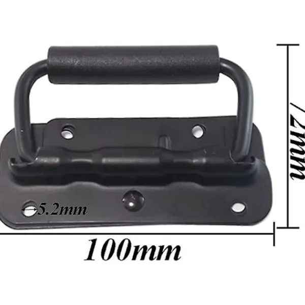 Kistor & Koffertar>Fjäderhandtag för låda 2 höga fällbara lådhandtag 100 mm fällbara