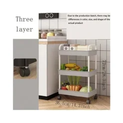 Småbord>Flerlagers rullvagn för kök, golv, sovrum, barnsnacks, mobilt badrum, förvaringsställ för badrum, hemförvaringsställ
