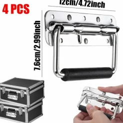 Kistor & Koffertar>Fällbar handtag i rostfritt stål med fjäder