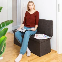 B2X Pallar>Fällbar pall med ryggstöd XL