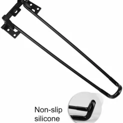 Soffbord>Fällbara bordsben 4-pack Hårnålsformade fällbara bordsben 52 cm höjd Svart Hög hållfasthet Lätt att installera Fällbart soffbordsben