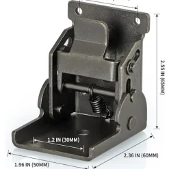 Balkongmöbler>Fällbara konsoler Tunga 90 graders självlåsande gångjärn för bordsben, vägg hylla, 330 pund vardera, 4-pack (Gunblack)