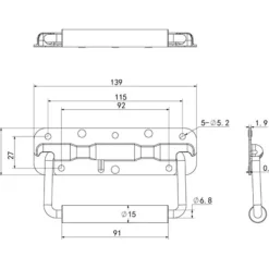 Kistor & Koffertar>Fällbara lådhandtag, 2 st rostfria handtag med fjäderbelastning och gummigrepp för förvaringslådor