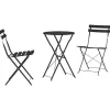 vidaXL Balkongmöbler>Fällbart bistroset 3 pcs Antracit Stål
