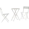 vidaXL Balkongmöbler>Fällbart bistroset 3 pcs Beige Stål