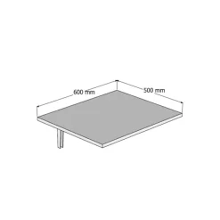 Balkongmöbler>Fällbord Nur - Vit