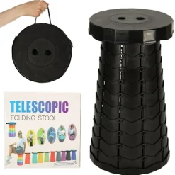 Pricenet Pallar>Fällstol hopfällbar pall pall svart