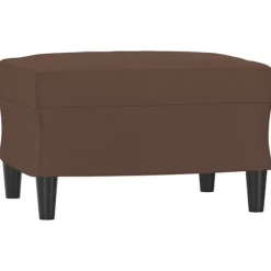 vidaXL Pallar>Fotpall brun 60x50x41 cm konstläder