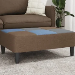 vidaXL Pallar>Fotpall lapptäcke 77x55x31 cm tyg