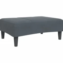 vidaXL Pallar>Fotpall mörkgrå 77x55x31 cm sammet