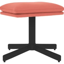 vidaXL Pallar>Fotpall rosa 60x60x36 cm sammet