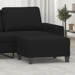 vidaXL Pallar>Fotpall svart 70x55x41 cm mikrofiber tyg