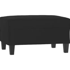vidaXL Pallar>Fotpall svart 70x55x41 cm mikrofiber tyg