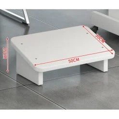 YIXI Kontorsmöbler>Fotpall under bordet Bänk stoppad vit, 50*30*15cm, 1st