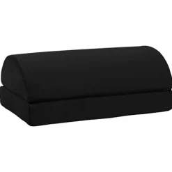 vidaXL Sittpuffar>Fotstöd Kudde Enfärgad Svart