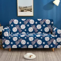 Soffor>Färgglad mönstrad sofföverdrag superstarkt elastiskt dammskydd sofföverdrag 2-sits