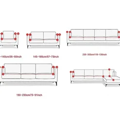 Soffor>Färgglatt Mönster Sofföverdrag Superelastiskt Dammtätt 3-sits Soffskydd
