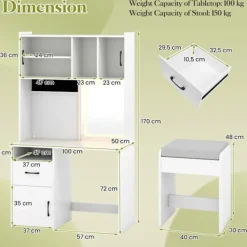 COSTWAY Sminkbord><noscript><img width=