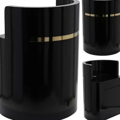 Calissimo Sminkbord>Frisörbord lackerad Elia 80 cm kosmetik för salong SPA-skåp svart