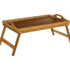 Småbord>Frukostbricka för sängen eller TV-bricka - Bambu - på fällbara ben