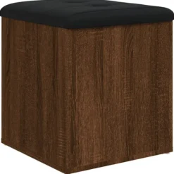 vidaXL Pallar>Förvaringsbänk brun ek 42x42x45 cm konstruerat trä