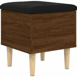 vidaXL Pallar>Förvaringsbänk brun ek 42x42x46 cm konstruerat trä