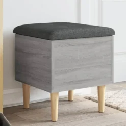 vidaXL Pallar>Förvaringsbänk grå sonoma 42x42x46 cm konstruerat trä