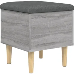 vidaXL Pallar>Förvaringsbänk grå sonoma 42x42x46 cm konstruerat trä