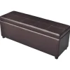 vidaXL Kistor & Koffertar>Förvaringsbänk lång trä brun