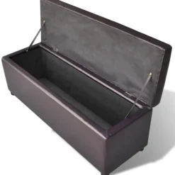 vidaXL Kistor & Koffertar>Förvaringsbänk lång trä brun