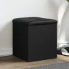 vidaXL Kistor & Koffertar>Förvaringsbänk svart 42x42x45 cm konstruerat trä