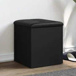 vidaXL Kistor & Koffertar>Förvaringsbänk svart 42x42x45 cm konstruerat trä