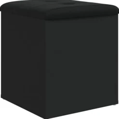 vidaXL Kistor & Koffertar>Förvaringsbänk svart 42x42x45 cm konstruerat trä