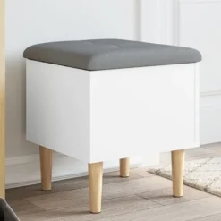 vidaXL Pallar>Förvaringsbänk vit 42x42x46 cm konstruerat trä