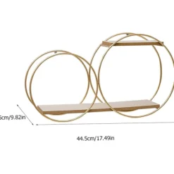 Hyllor>Förvaringshylla, dekoration, hänge, moderna flytande hyllor, moderna vägghyllor, metallhyllor, flytande hylla, smidesjärn och träbokhylla