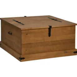 vidaXL Kistor & Koffertar>Förvaringskista HALDEN 91x91x47 cm massiv trä furu