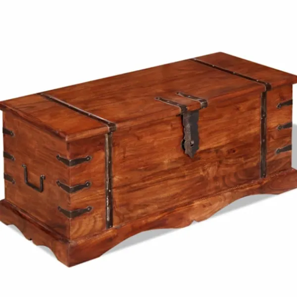 vidaXL Kistor & Koffertar>Förvaringskista i massivt trä
