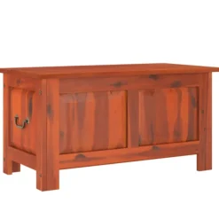 vidaXL Kistor & Koffertar>Förvaringskista med lock brun massivt akaciaträ