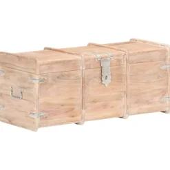 vidaXL Kistor & Koffertar>Förvaringskista 90x40x40 cm massivt akaciaträ