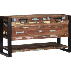 vidaXL Kistor & Koffertar>Förvaringslåda Flerfärgsdesign Massivt återvunnet trä