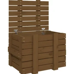 vidaXL Kistor & Koffertar>Förvaringslåda honungsbrun 58x40,5x42 cm massiv furu