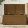 vidaXL Kistor & Koffertar>Förvaringslåda honungsbrun 110x50x45,5 cm massiv furu