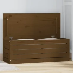 vidaXL Kistor & Koffertar>Förvaringslåda honungsbrun 89x36,5x33 cm massiv furu
