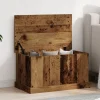 vidaXL Kistor & Koffertar>Förvaringslåda åldrat trä 70x40x38 cm konstruerat trä