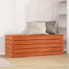 vidaXL Kistor & Koffertar>Förvaringslåda med dörr Vaxbrun 89 x 36,5 x 33 cm Massiv furu