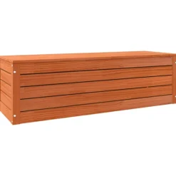 vidaXL Kistor & Koffertar>Förvaringslåda med dörr Vaxbrun 109 x 36,5 x 33 cm Massiv furu
