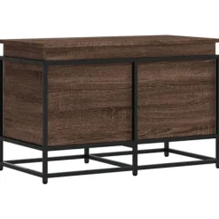 vidaXL Kistor & Koffertar>Förvaringslåda med lock brun ek 80x40x51,5 cm konstruerat trä