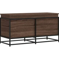 vidaXL Kistor & Koffertar>Förvaringslåda med lock brun ek 100x40x51,5 cm konstruerat trä