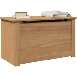 vidaXL Kistor & Koffertar>Förvaringslåda med lock Panama 79x42x46 cm massiv furu