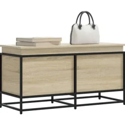 vidaXL Kistor & Koffertar>Förvaringslåda med lock sonoma-ek 100x40x51,5cm konstruerat trä